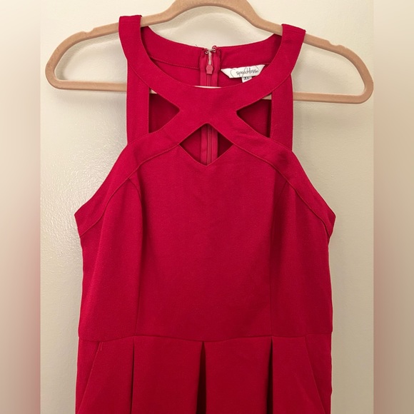 Halter Red Dress - Picture 2 of 8